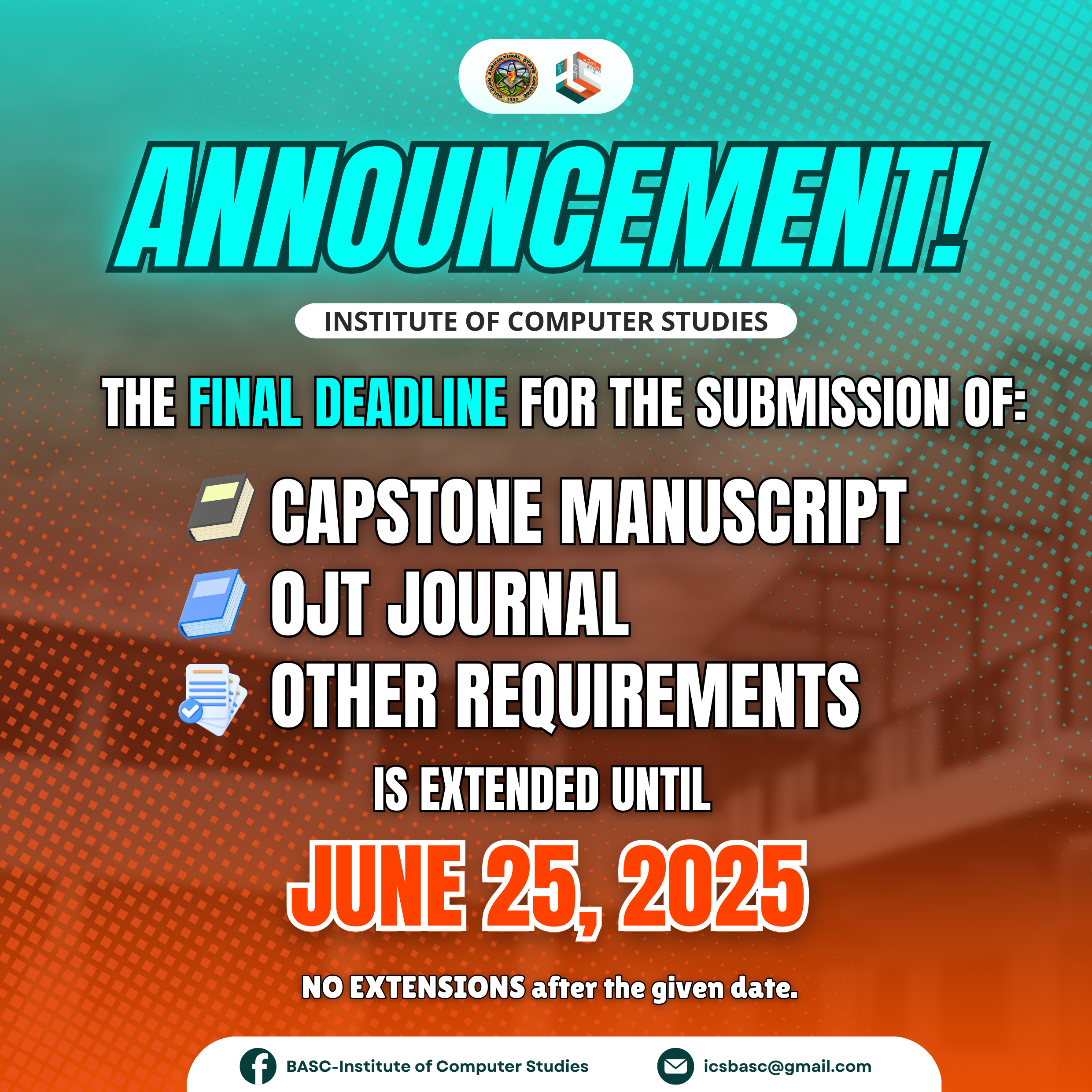  IMPORTANT ANNOUNCEMENT F...